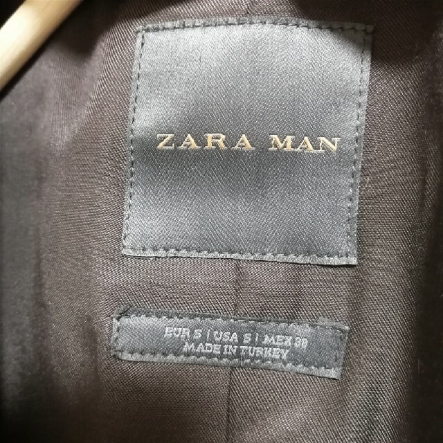 ZARA ブラック チェスターコートローグコート 3