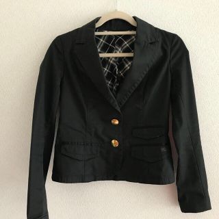 バーバリーブルーレーベル(BURBERRY BLUE LABEL)の38★BURBERRY BLUE LABEL★ジャケット★黒(テーラードジャケット)