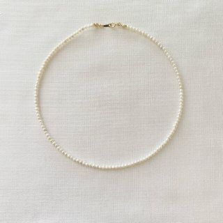 blink様 淡水パール チョーカーネックレス 3mm 40cm(ネックレス)