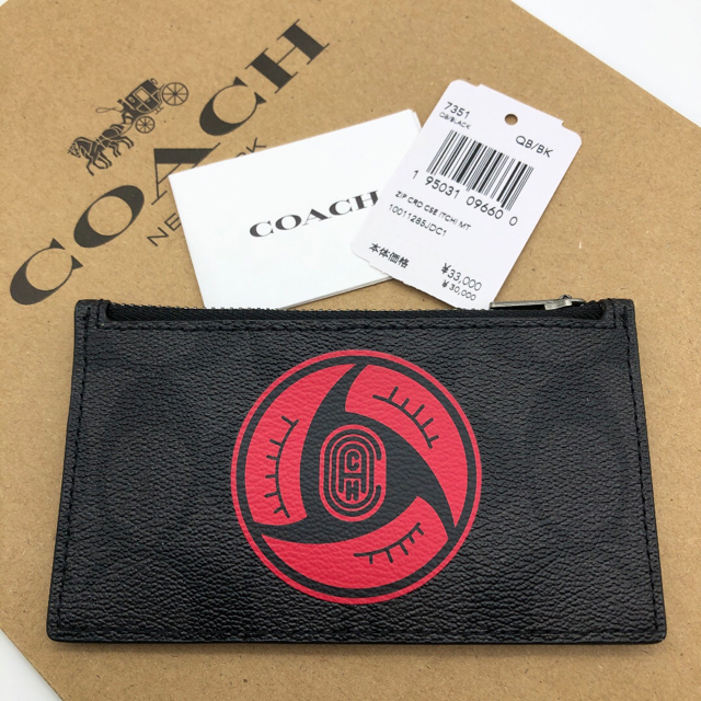 COACH X M.B.J☆ NARUTO】完売品！新品！パスケース！男女兼用-