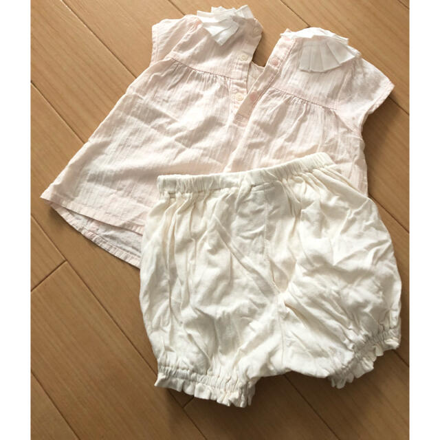 petit main(プティマイン)のプティマイン　トップス・かぼちゃパンツセット　80 キッズ/ベビー/マタニティのベビー服(~85cm)(シャツ/カットソー)の商品写真