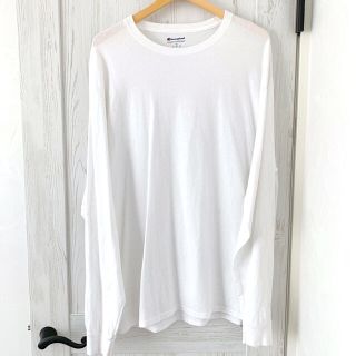 チャンピオン(Champion)のchampion 白　ロンT(Tシャツ(長袖/七分))