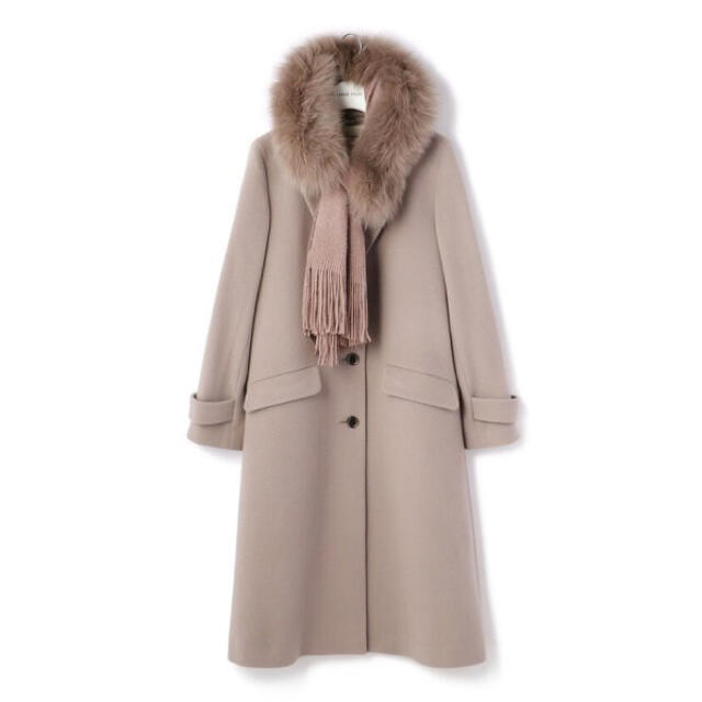 LAISSE PASSE ファースヌード付きコート dkpsmkn1mundu.com