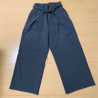 ニコアンド(niko and...)のニコアンド　ワイドパンツ　グレー　未使用品(カジュアルパンツ)