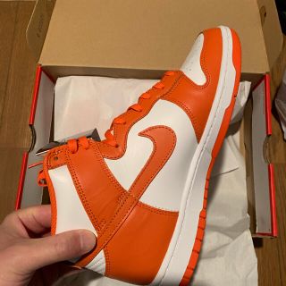 ナイキ(NIKE)のNike dunk HI orange blaze 27 US9(スニーカー)