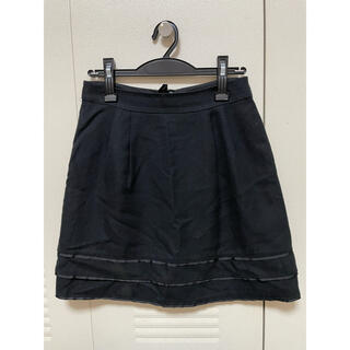 ナチュラルビューティーベーシック(NATURAL BEAUTY BASIC)の黒　スカート　フレアスカート(ひざ丈スカート)