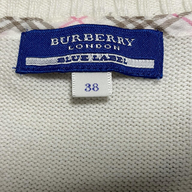 BURBERRY BLUE LABEL(バーバリーブルーレーベル)のBURBERRY BLUE LABEL カーディガン 38 レディースのトップス(カーディガン)の商品写真