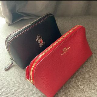 色移り有り 新品 ⭐ COACH コーチ ポーチ ⭐ レッド ⭐ - ecotours-of