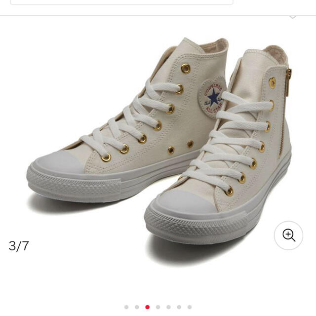 CONVERSE(コンバース)の新品未使用♡コンバース ハイカット 白24cm ♡ハートパッチ レディースの靴/シューズ(スニーカー)の商品写真