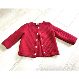 プチバトー(PETIT BATEAU)のプチバトー　アウター　ベビー　80サイズ(カーディガン/ボレロ)