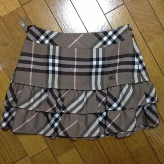 バーバリー(BURBERRY)のブルーレーベル チェックミニ(ミニスカート)