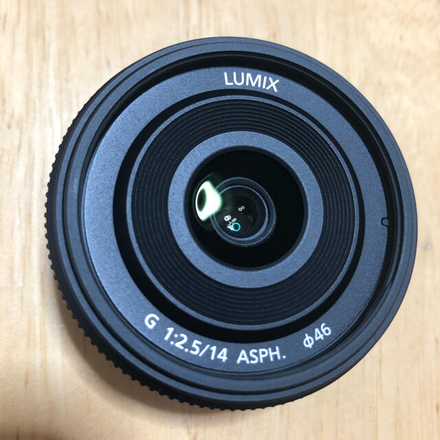 Panasonic(パナソニック)のLUMIX G 14mm F2.5 Ⅱ ASPH. H-H014A-K スマホ/家電/カメラのカメラ(レンズ(単焦点))の商品写真