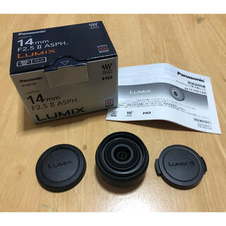 パナソニック(Panasonic)のLUMIX G 14mm F2.5 Ⅱ ASPH. H-H014A-K(レンズ(単焦点))