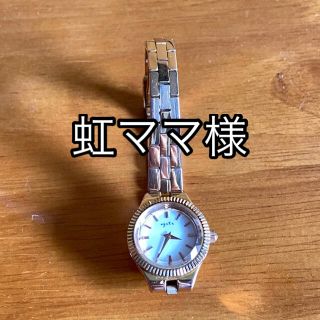 アガット(agete)の虹ママ様【送料込】agate ドレスウォッチ ピンクゴールド 保証書付(腕時計)