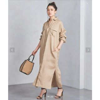 ユナイテッドアローズ(UNITED ARROWS)のmino様専用　UNITED ARROWS　UBCB リネン シャツワンピース(ロングワンピース/マキシワンピース)