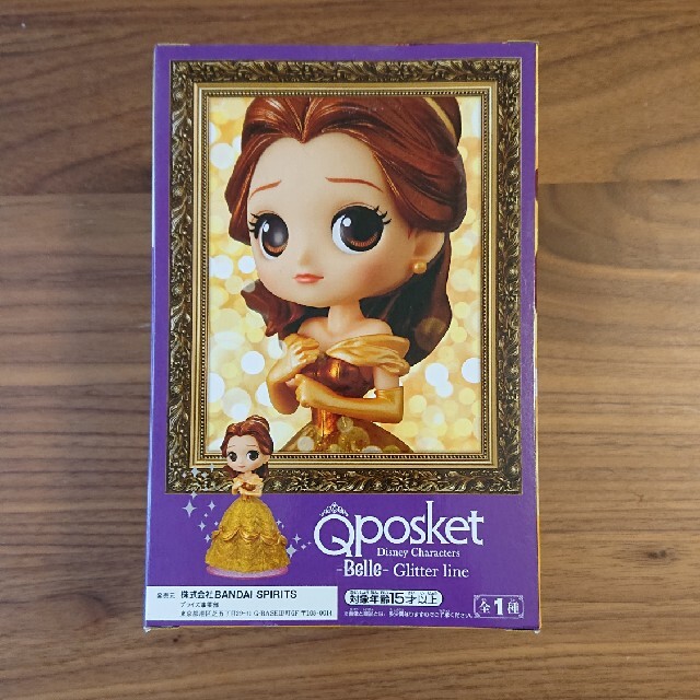 Disney(ディズニー)のQposket ベル　美女と野獣 ディズニーキャラクターズ 　グリッターライン  ハンドメイドのおもちゃ(フィギュア)の商品写真