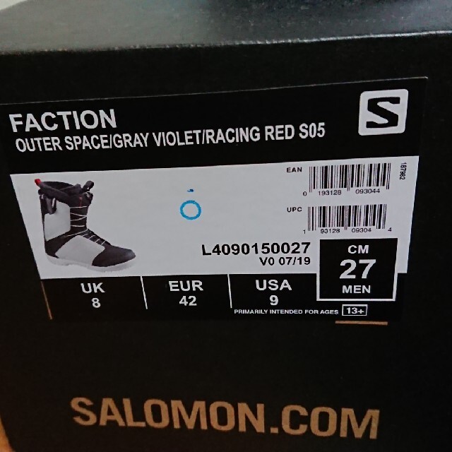 SALOMON(サロモン)のスノーボードブーツ　salomon サロモン Faction 20 スポーツ/アウトドアのスノーボード(ブーツ)の商品写真