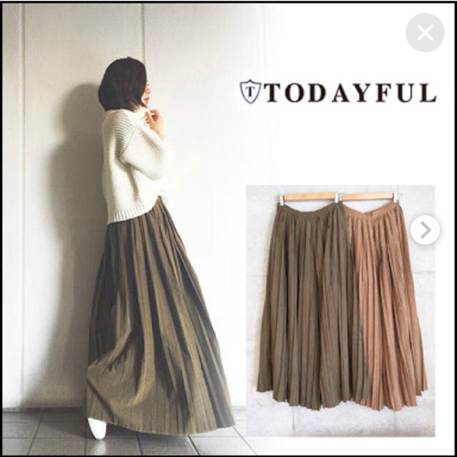 TODAYFUL(トゥデイフル)の【期間限定お値下げ】TODAYFUL スエードプリーツパンツ レディースのパンツ(その他)の商品写真