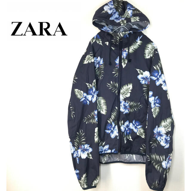 ZARA(ザラ)のZARA MAN   ナイロンジャケット　花柄 メンズのジャケット/アウター(ナイロンジャケット)の商品写真