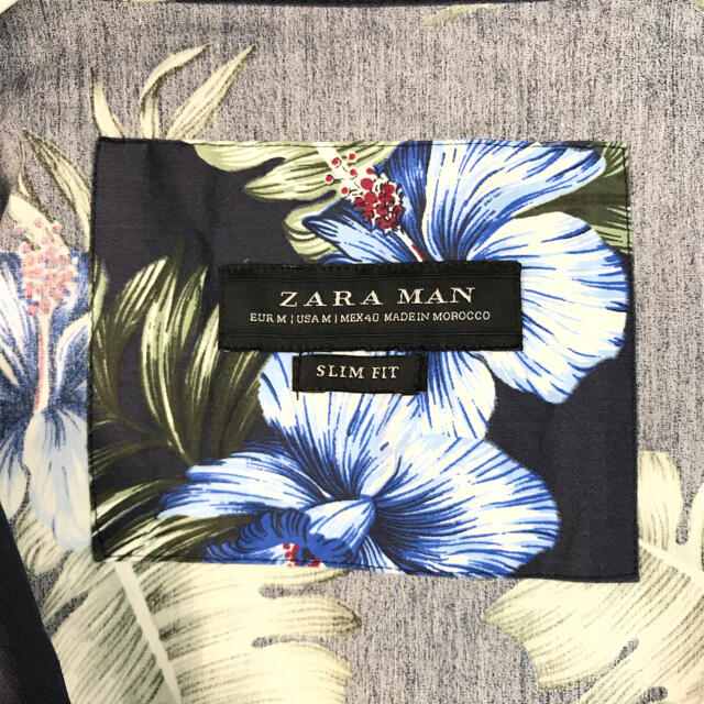 ZARA(ザラ)のZARA MAN   ナイロンジャケット　花柄 メンズのジャケット/アウター(ナイロンジャケット)の商品写真