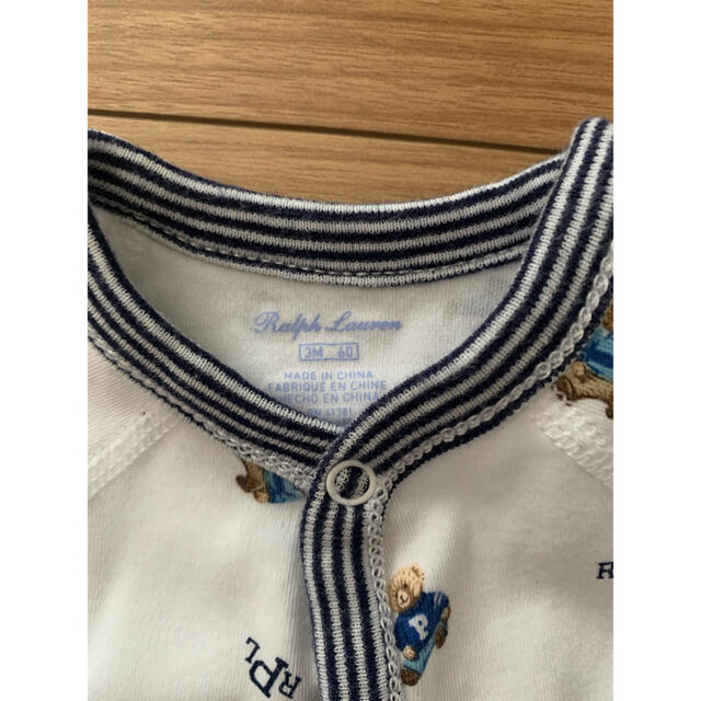 POLO RALPH LAUREN(ポロラルフローレン)の【美品】ラルフローレン Babyロンパース サイズ60 キッズ/ベビー/マタニティのベビー服(~85cm)(カバーオール)の商品写真