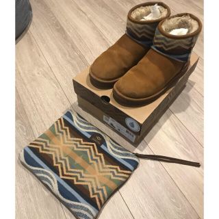 UGG HANNEN アグ ハンネン ボアブーツ Vibram 本革 茶 28