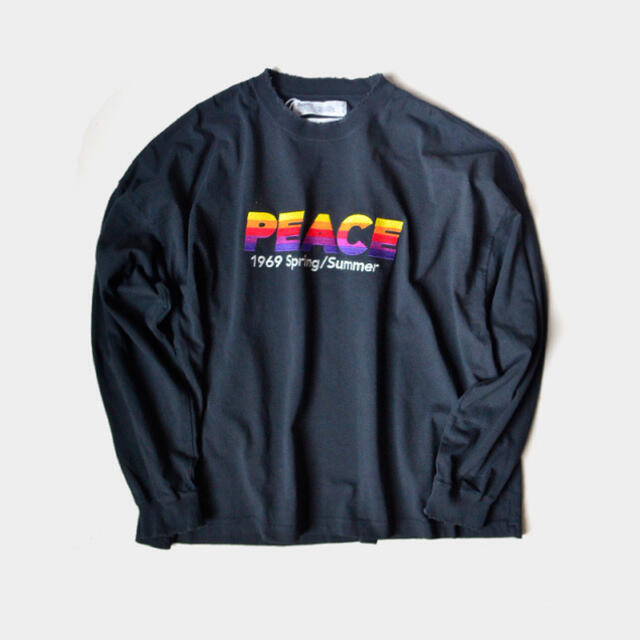 "PEACE" Vintage Long Sleeve Tee Night メンズのトップス(Tシャツ/カットソー(七分/長袖))の商品写真