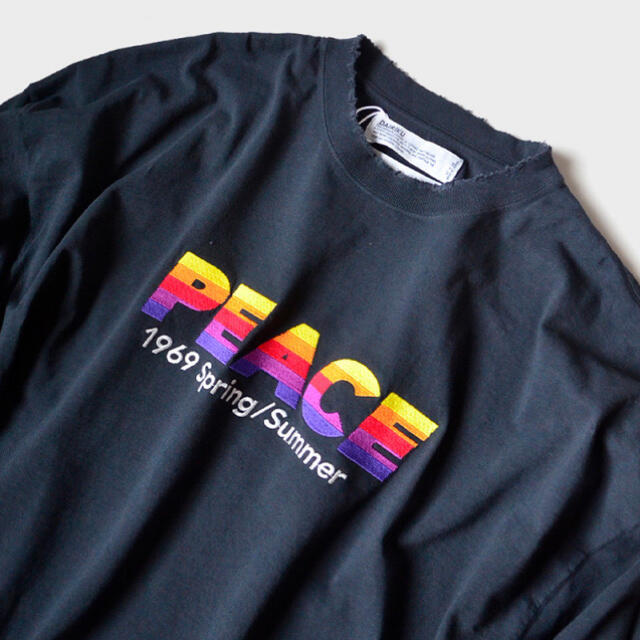 "PEACE" Vintage Long Sleeve Tee Night メンズのトップス(Tシャツ/カットソー(七分/長袖))の商品写真