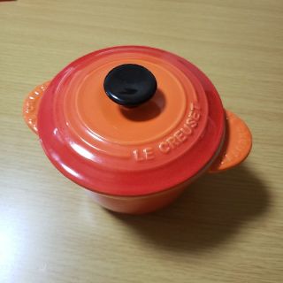 ルクルーゼ(LE CREUSET)のLE  CREUSET　ミニココットエブリィ　オレンジ(食器)