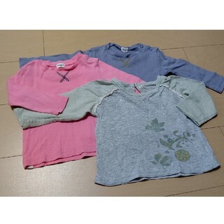 コンビミニ(Combi mini)の長袖Tシャツ ３枚セット[ｻｲｽﾞ80](Ｔシャツ)