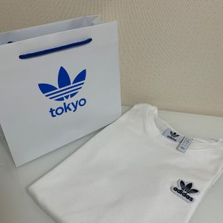 アディダス(adidas)のadidas ロングTシャツ 白(Tシャツ(長袖/七分))