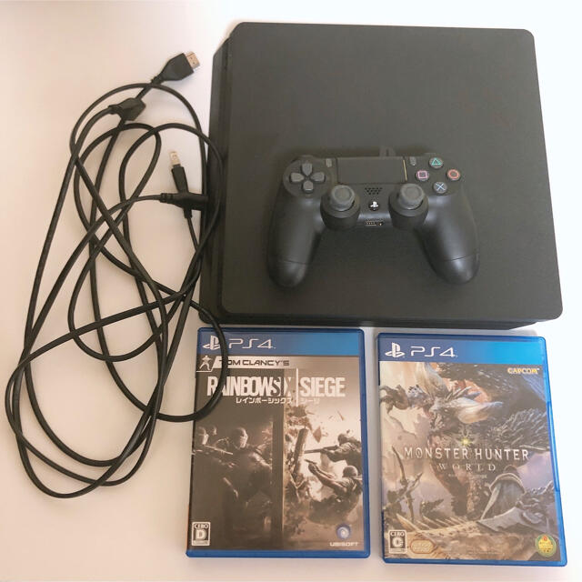 PS4 CUH-2100B 本体 ケーブル コントローラー おまけ付