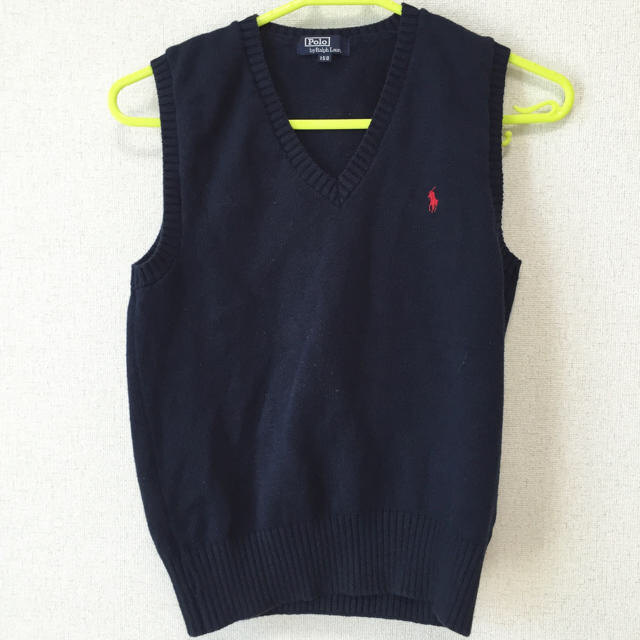 POLO RALPH LAUREN(ポロラルフローレン)のPOLO ネイビーニットベスト レディースのトップス(ベスト/ジレ)の商品写真