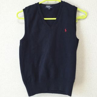 ポロラルフローレン(POLO RALPH LAUREN)のPOLO ネイビーニットベスト(ベスト/ジレ)