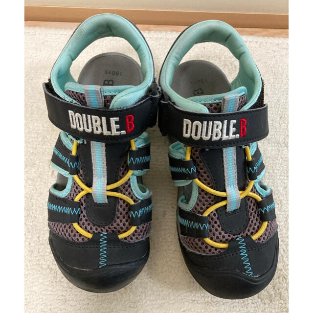 DOUBLE.B(ダブルビー)の【4/23 再お値下げ】ミキハウス DOUBLE.B  サンダル 19.0EE キッズ/ベビー/マタニティのキッズ靴/シューズ(15cm~)(サンダル)の商品写真