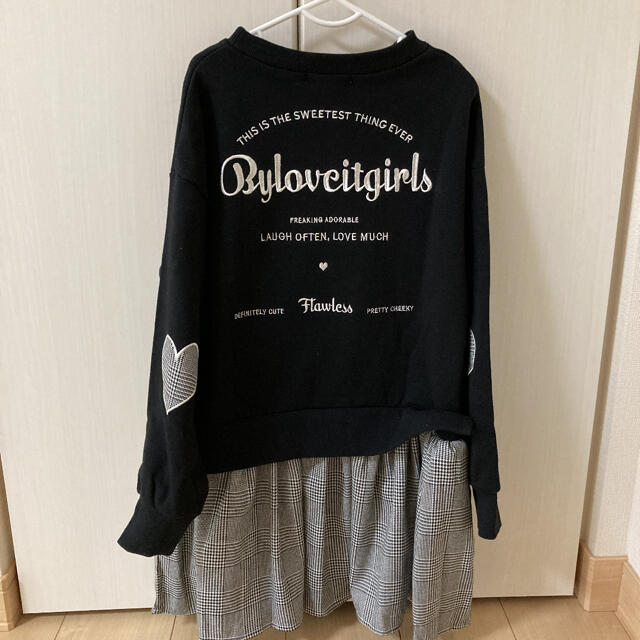 新品　by loveit ワンピース  キッズ/ベビー/マタニティのキッズ服女の子用(90cm~)(ワンピース)の商品写真