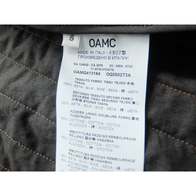 oamc シルク シャツ ジャケット