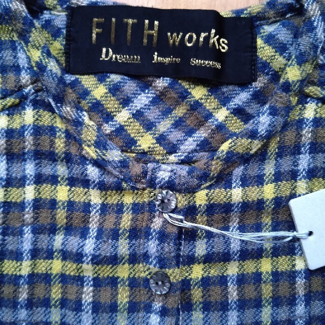 FITH(フィス)のFITH    フィス　チェック　プルオーバーシャツ  140 キッズ/ベビー/マタニティのキッズ服女の子用(90cm~)(その他)の商品写真