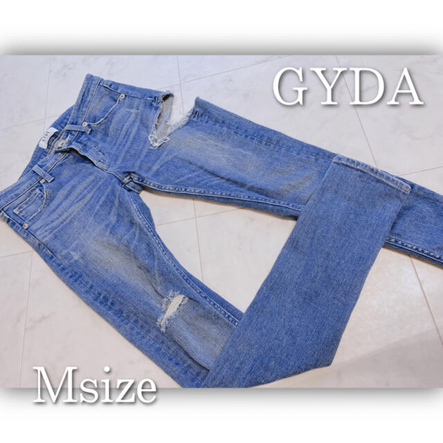 GYDA(ジェイダ)のGYDA SIDEREPPEDスキニーパンツ レディースのパンツ(デニム/ジーンズ)の商品写真