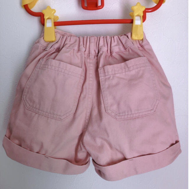 GU(ジーユー)の【GU】ショートパンツ　110  ピンク キッズ/ベビー/マタニティのキッズ服女の子用(90cm~)(パンツ/スパッツ)の商品写真