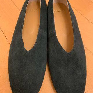 コレックス　スエードパンプス　グリーン　新品（097）(ハイヒール/パンプス)