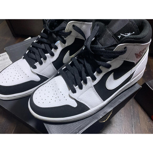 Nike air jordan 1 mid white/black