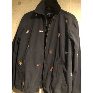 ポロラルフローレン(POLO RALPH LAUREN)のレア 新品未使用 ラルフローレン モノグラム スイングトップ ネイビー(ブルゾン)