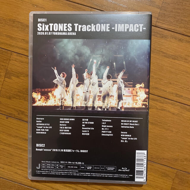 SixTONES ライブDVD(Blu-Ray) TrackONE-IMPACT 1