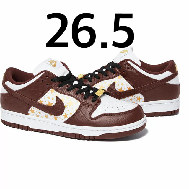 supreme / Nike SB Dunk Low Brown 26.5スニーカー