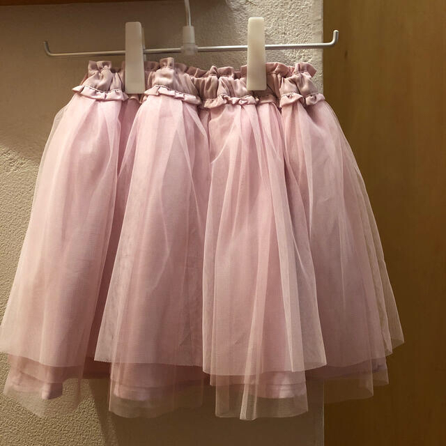 mezzo piano(メゾピアノ)の[未使用]mezzo piano　チュールスカート　140 キッズ/ベビー/マタニティのキッズ服女の子用(90cm~)(スカート)の商品写真