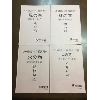 小6 浜学園 最高レベル特訓 理科 風林火山 フルセットの通販 by まろん