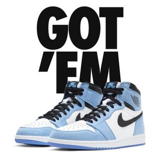 ナイキ(NIKE)のNIKE  AIR JORDAN 1 University Blue 26cm(スニーカー)