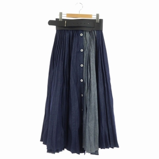 アメリヴィンテージ(Ameri VINTAGE)のアメリヴィンテージ Ameri VINTAGE DENIM PLEATS SKI(ロングスカート)