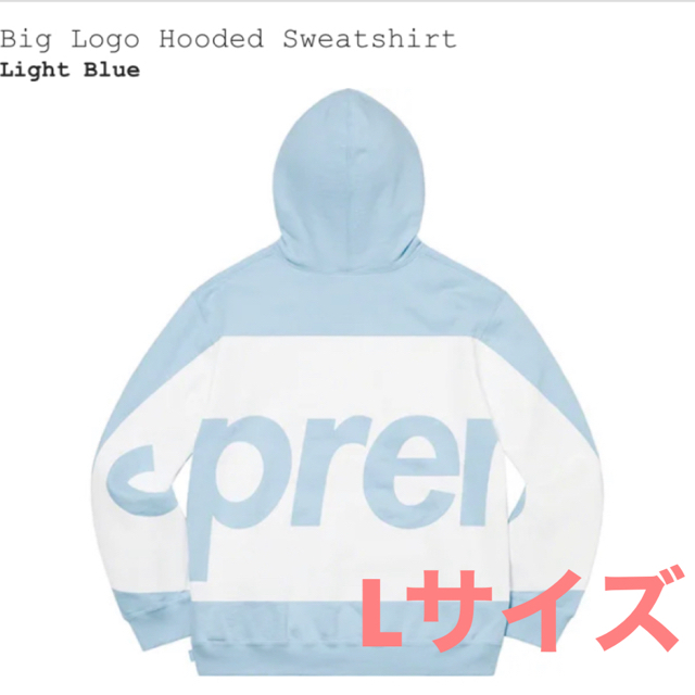 【L】supreme  Big Logo Hooded Sweatshirt